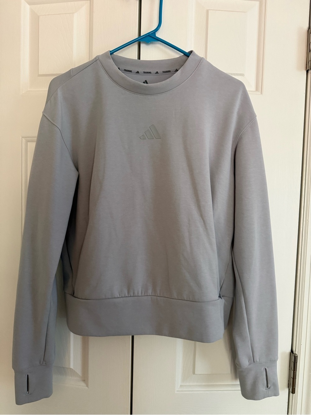 Adidas Women’s Crewneck Sweatshirt in Light Gray